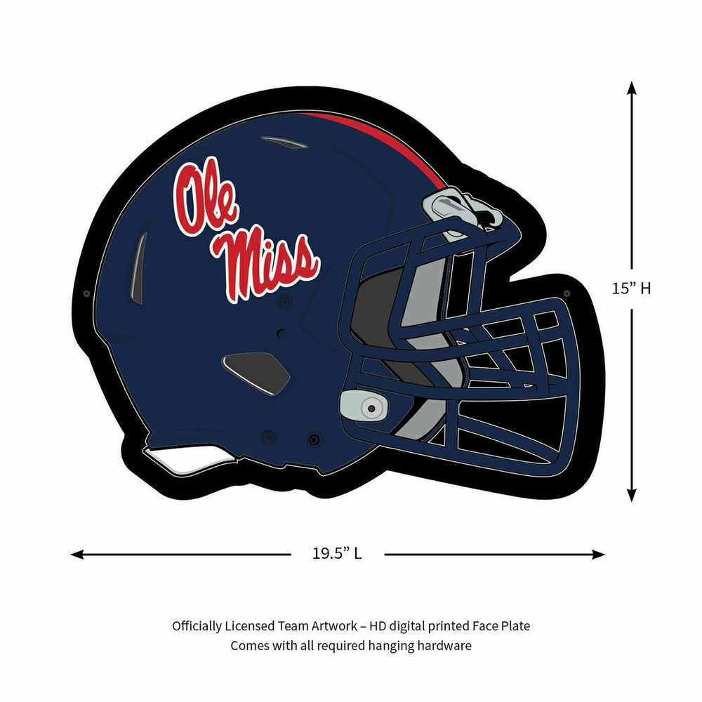 LED Wall Decor, Helmet, University of Mississippi, Collegiate, Home