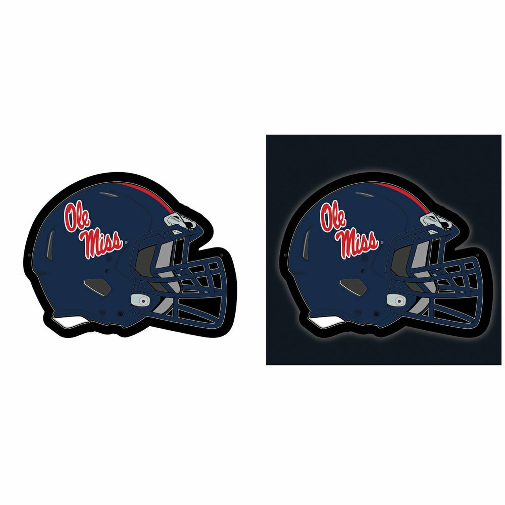 LED Wall Decor, Helmet, University of Mississippi, Collegiate, Home