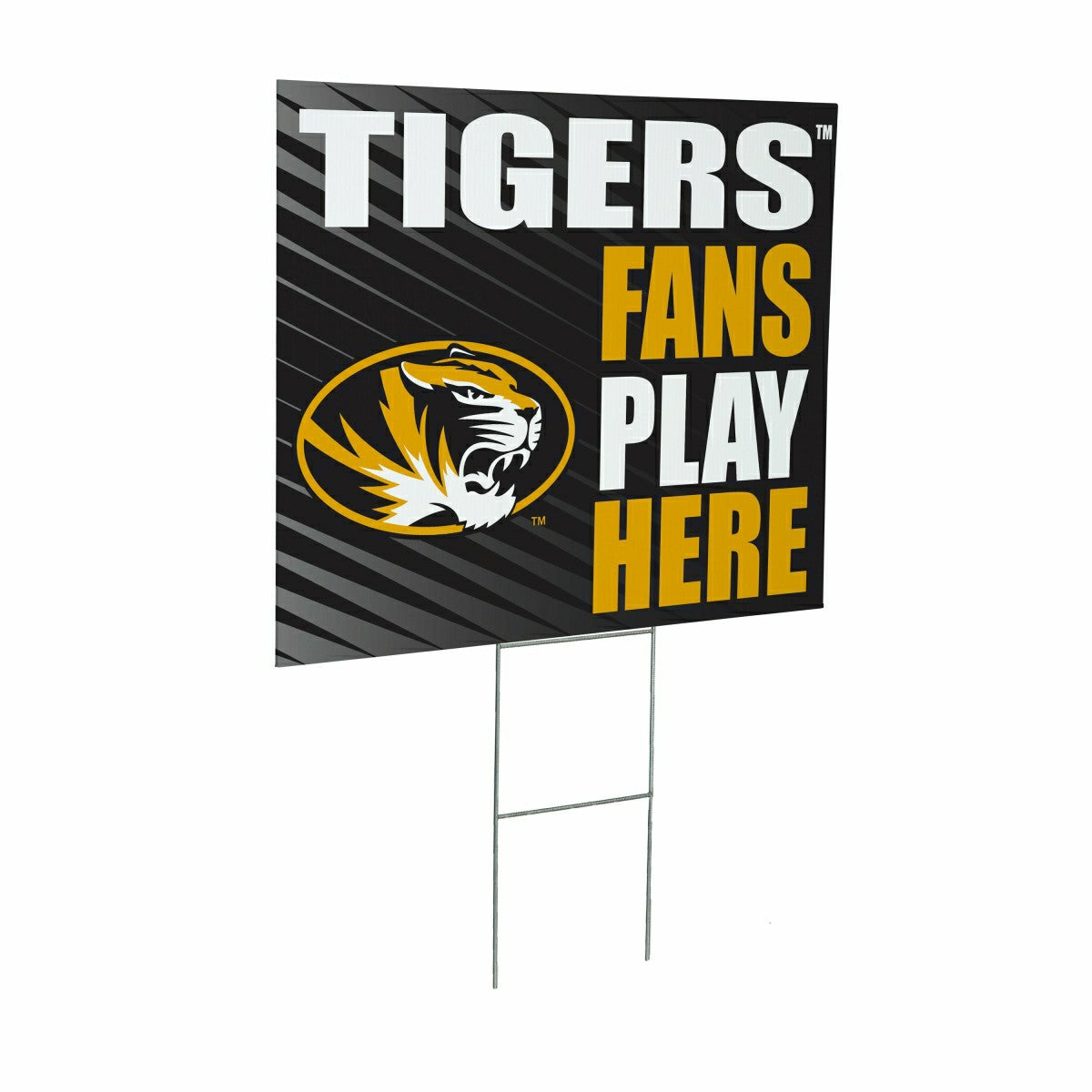 University of Missouri Coroplast Yard Sign "Fans Play Here", Collegiate, Home