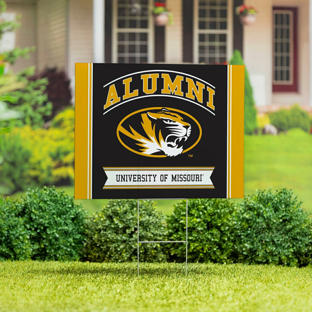 University of Missouri Coroplast Yard Sign Alumni, Collegiate, Home