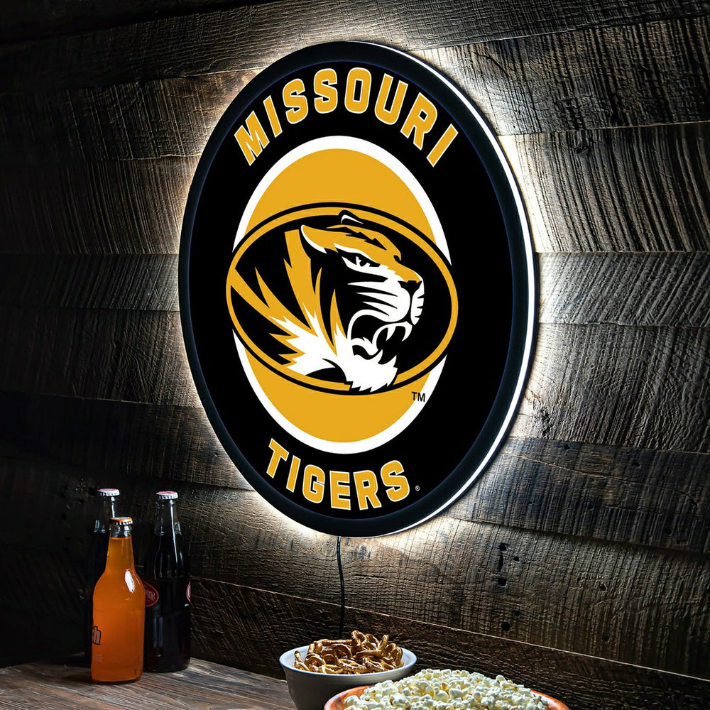 LED Wall Decor, Round, University of Missouri, Collegiate, Home