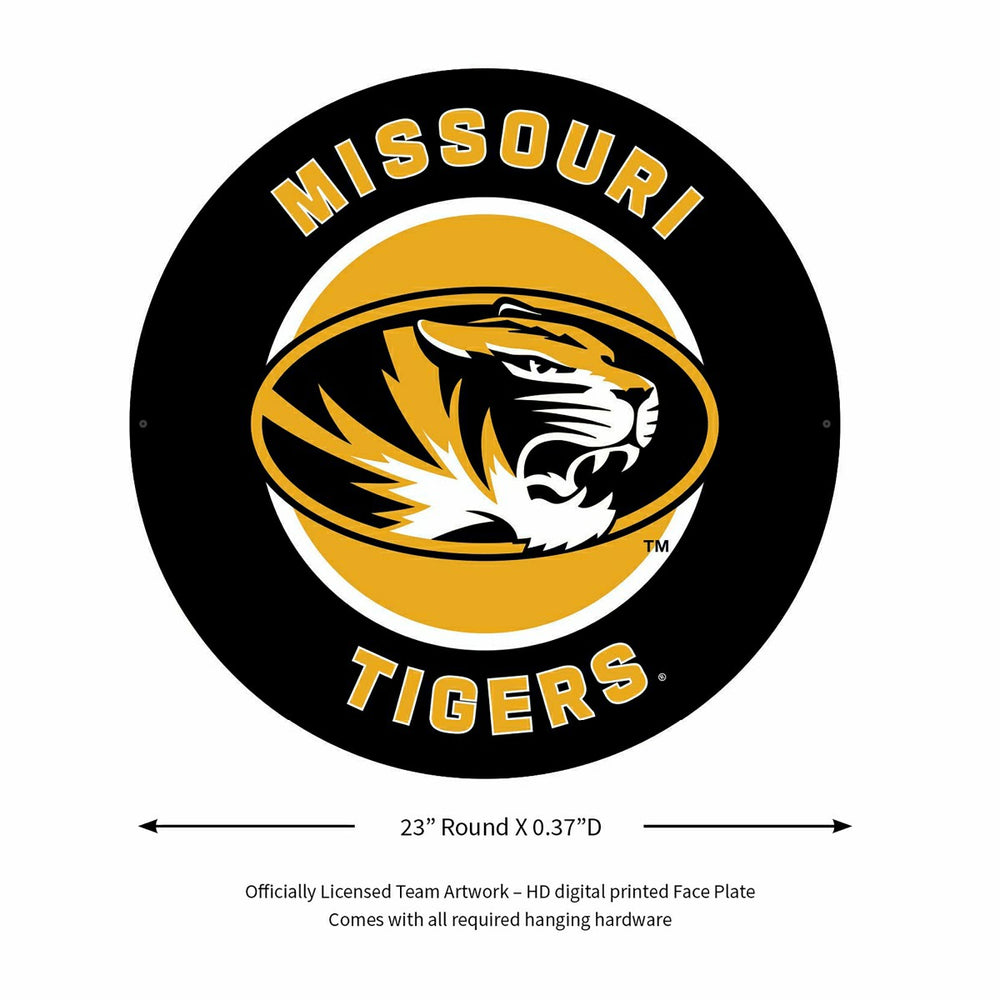 LED Wall Decor, Round, University of Missouri, Collegiate, Home