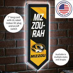 LED Wall Decor, Pennant, University of Missouri, Collegiate, Home