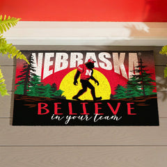 University of Nebraska Bigfoot PVC Mat, 28"x16", Collegiate