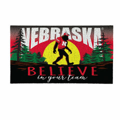 University of Nebraska Bigfoot PVC Mat, 28"x16", Collegiate