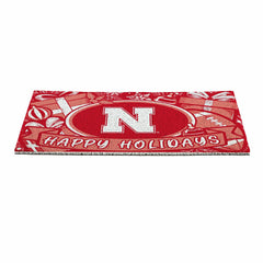 University of Nebraska Holiday PVC Mat, 28"x16", Collegiate