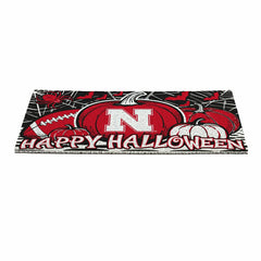 University of Nebraska Halloween PVC Mat, 28"x16", Collegiate