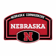 University of Nebraska USA Embossed Steel Wall Sign, 11" x 17", Collegiate, Home