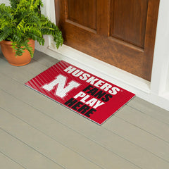 University of Nebraska Fan Mat, 28"x16", Collegiate