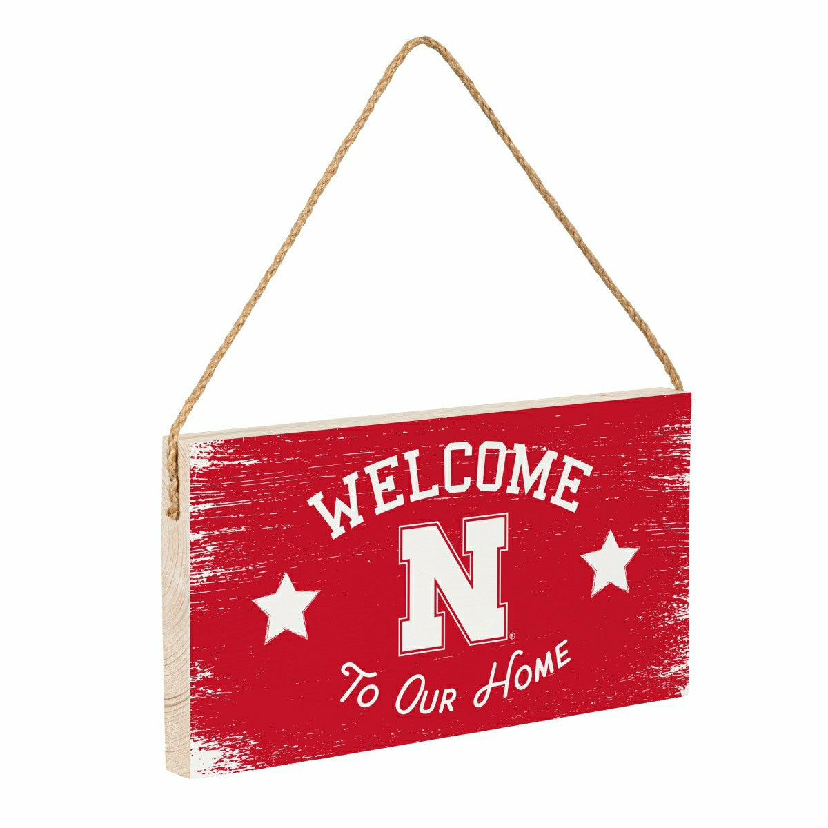 University of Nebraska Wood Wall Sign, 6x11, Collegiate, Home
