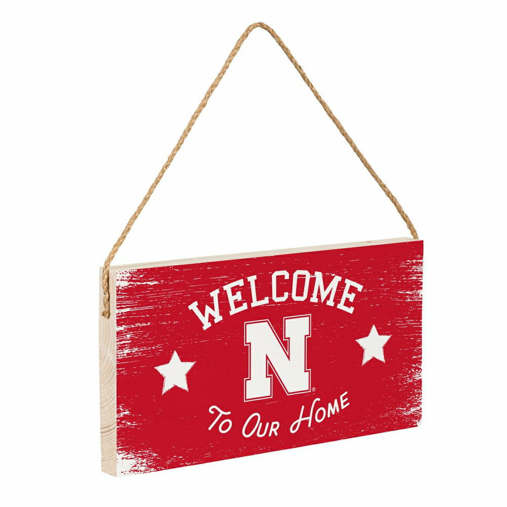 University of Nebraska Wood Wall Sign, 6x11, Collegiate, Home