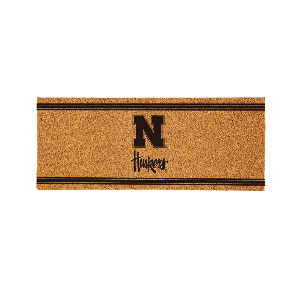 University of Nebraska Extra Large One Color Coir Mat, 60"x24", Collegiate