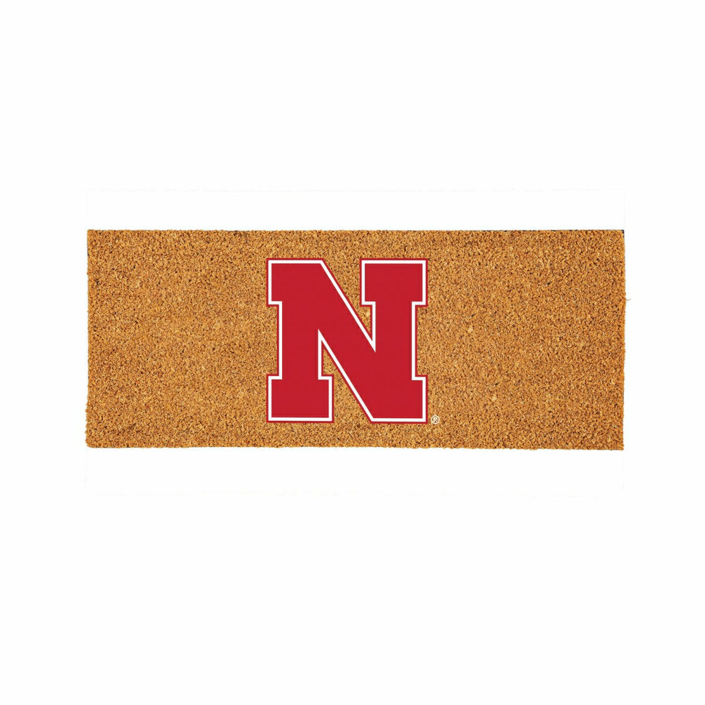 University of Nebraska Extra Large Full Color Coir Mat, 60"x24", Collegiate