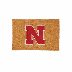 University of Nebraska Large Full Color Coir Mat, 36"x24", Collegiate