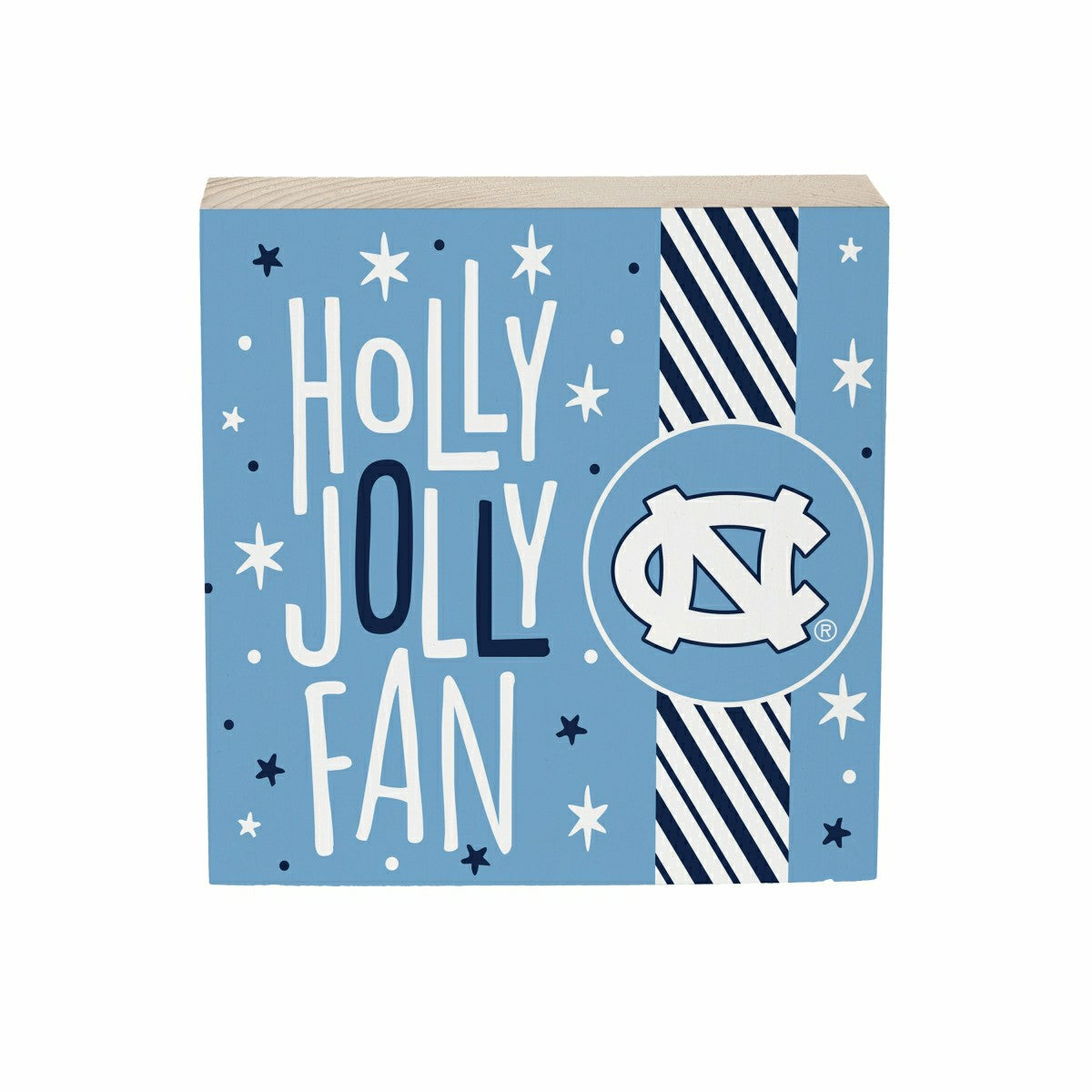 University of North Carolina Block, Holiday, 6x6, Collegiate, Home
