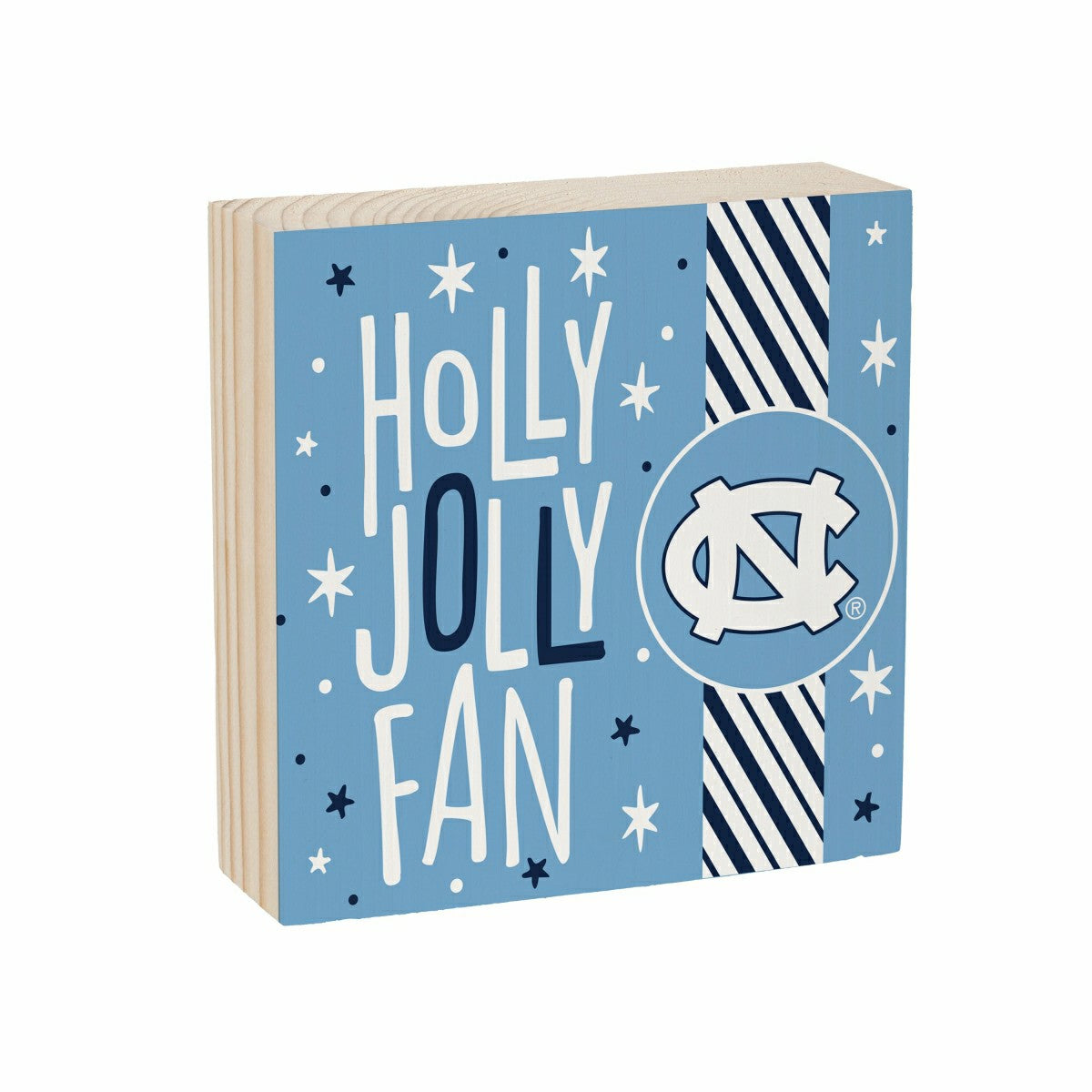 University of North Carolina Block, Holiday, 6x6, Collegiate, Home