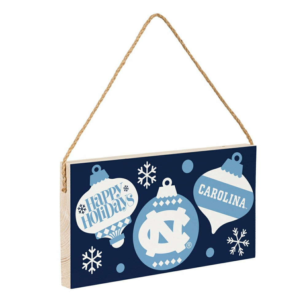 University of North Carolina Holiday Wood Wall Sign, 6x11, Collegiate, Home
