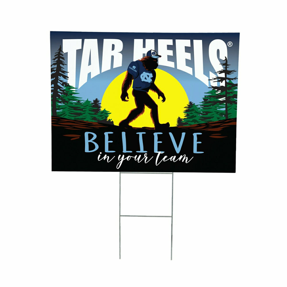 University of North Carolina Yard Sign, Bigfoot, Collegiate, Home