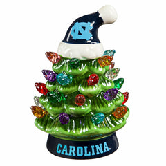 4" Mini LED Tabletop Christmas Tree, Set of 2, University of North Car, Collegiate, Home
