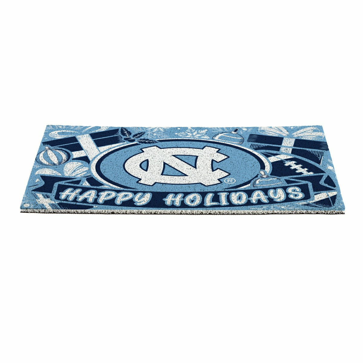 University of North Carolina Holiday PVC Mat, 28"x16", Collegiate
