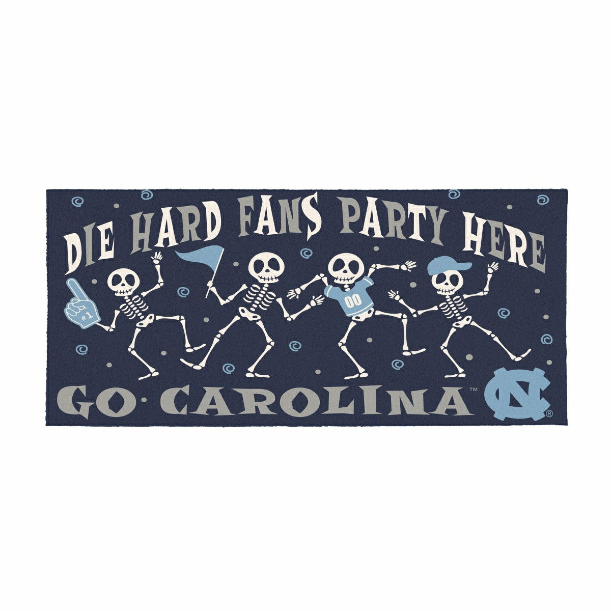 University of North Carolina Flocked Coir Halloween Sassafras Switch M, Collegiate
