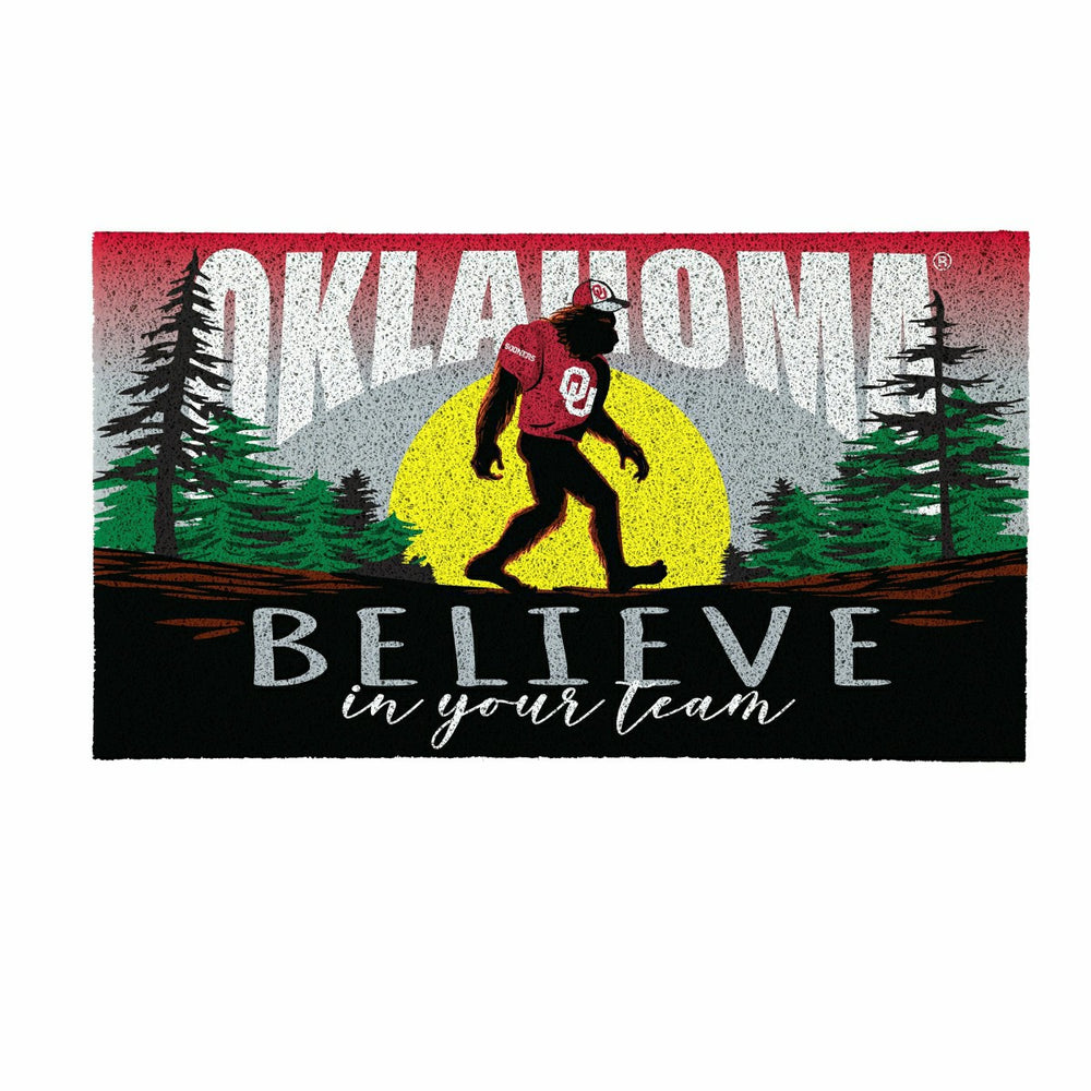 University of Oklahoma Bigfoot PVC Mat, 28"x16", Collegiate