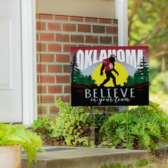 University of Oklahoma Yard Sign, Bigfoot, Collegiate, Home