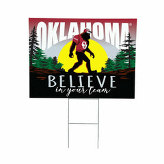 University of Oklahoma Yard Sign, Bigfoot, Collegiate, Home