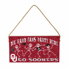 University of Oklahoma Halloween Wood Wall Sign, 6x11, Collegiate, Home