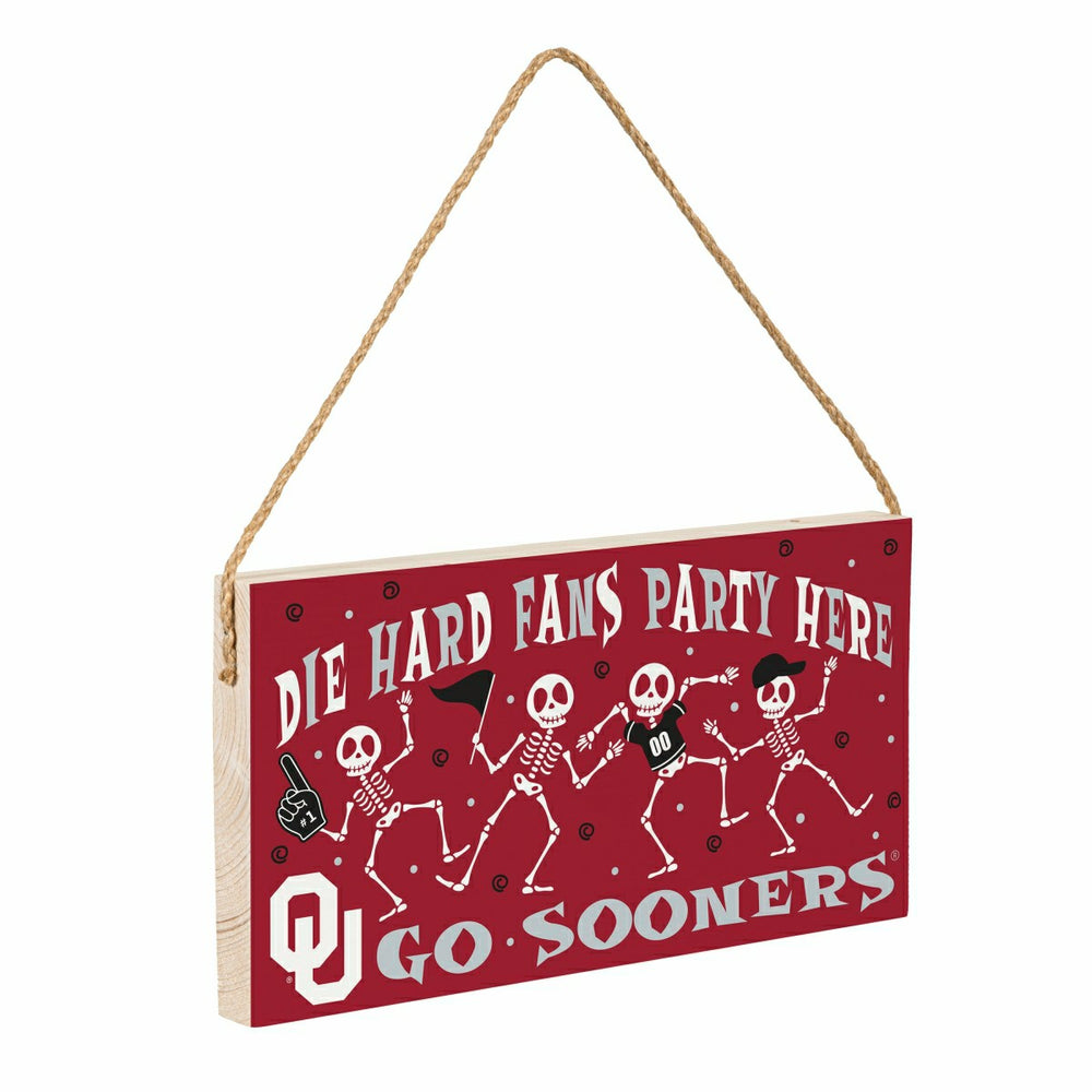 University of Oklahoma Halloween Wood Wall Sign, 6x11, Collegiate, Home