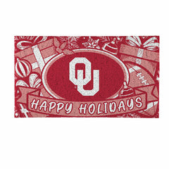 University of Oklahoma Holiday PVC Mat, 28"x16", Collegiate