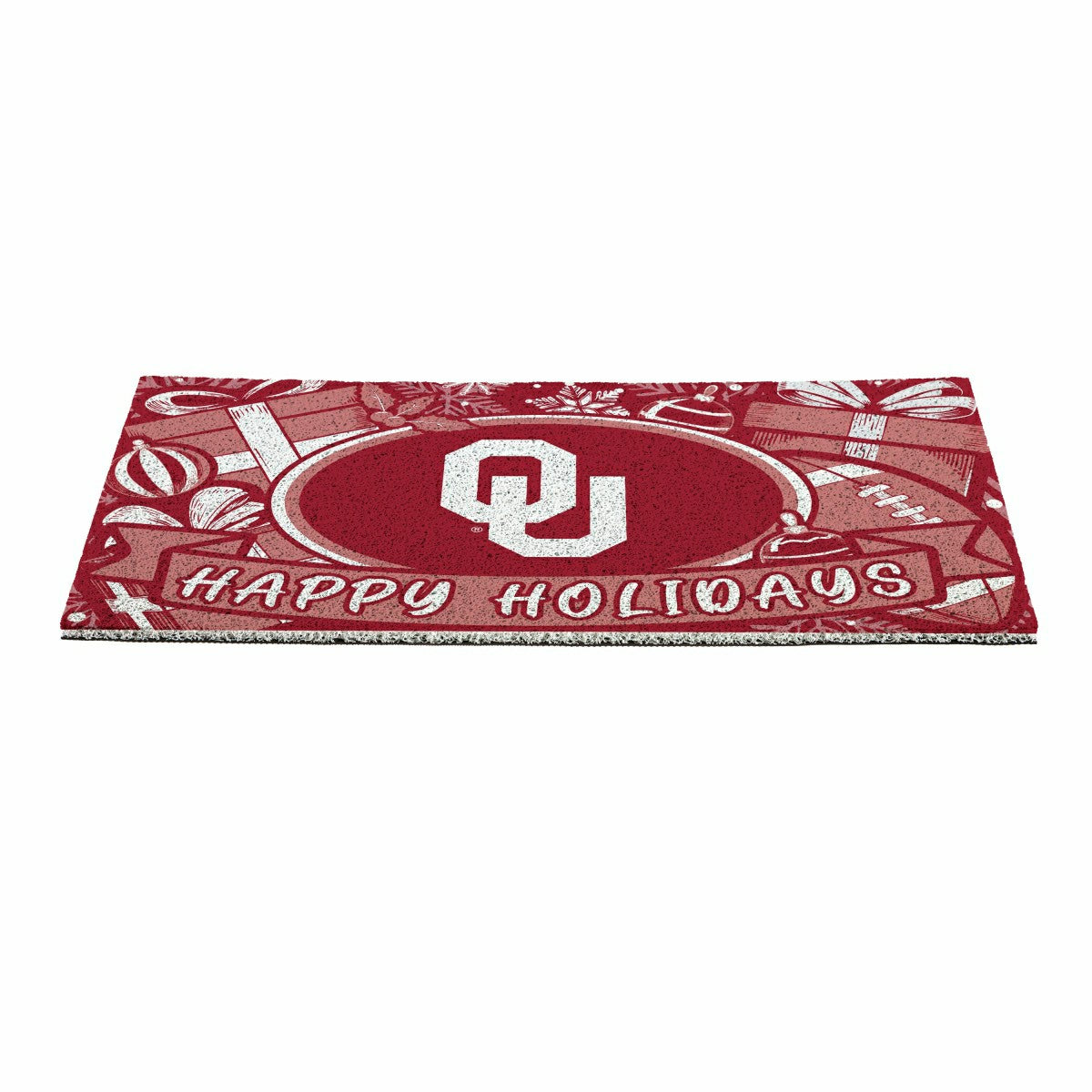 University of Oklahoma Holiday PVC Mat, 28"x16", Collegiate