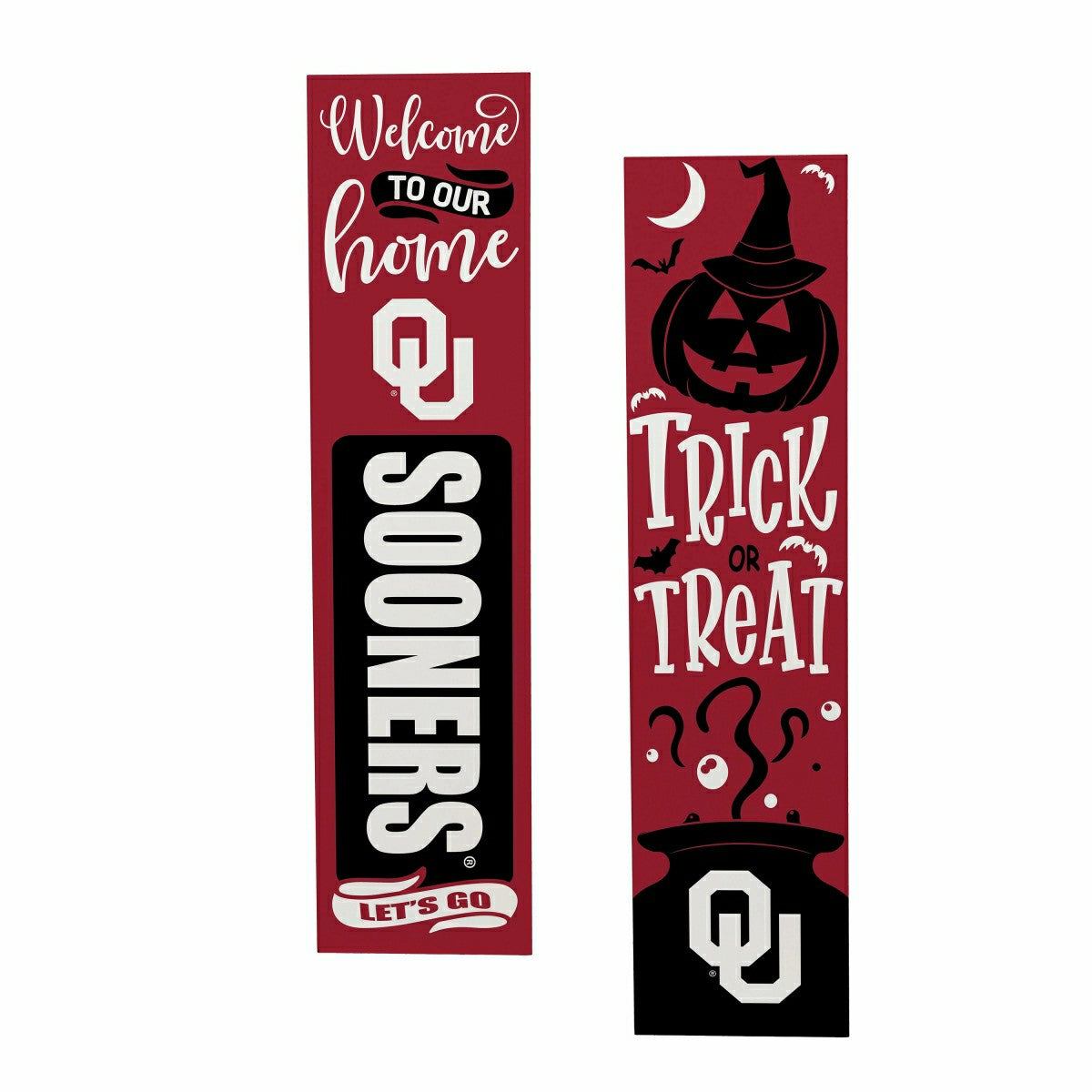 47" Double Sided Leaner, University of Oklahoma, Halloween, Collegiate, Home