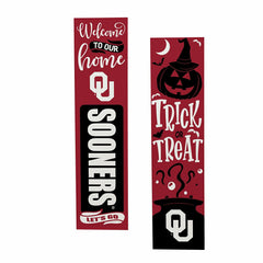 47" Double Sided Leaner, University of Oklahoma, Halloween, Collegiate, Home