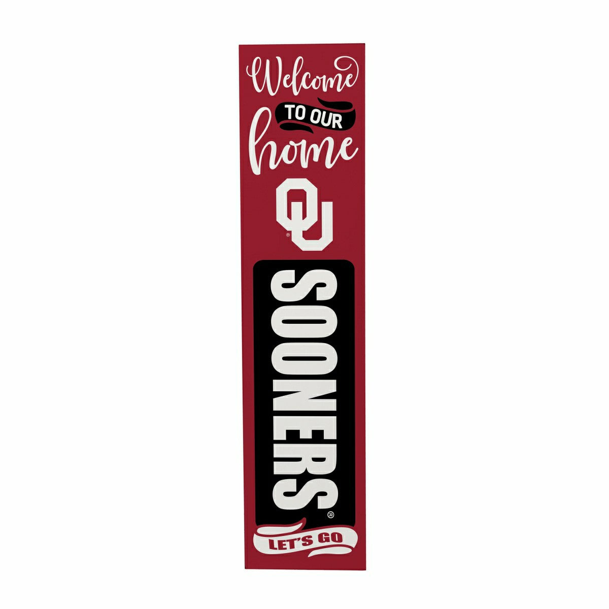 47" Double Sided Leaner, University of Oklahoma, Halloween, Collegiate, Home