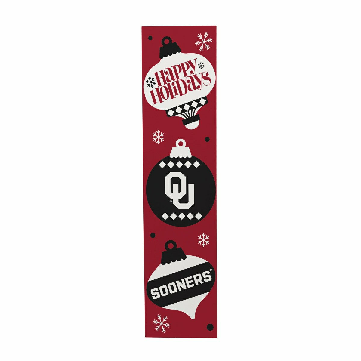 47" Double Sided Leaner, University of Oklahoma, Christmas, Collegiate, Home
