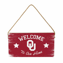 University of Oklahoma Wood Wall Sign, 6x11, Collegiate, Home