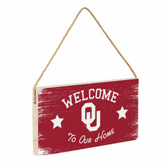 University of Oklahoma Wood Wall Sign, 6x11, Collegiate, Home