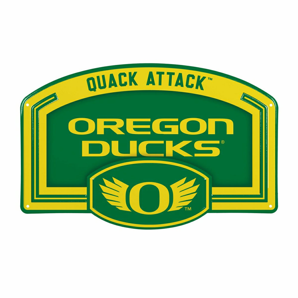 University of Oregon USA Embossed Steel Wall Sign, 11" x 17", Collegiate, Home
