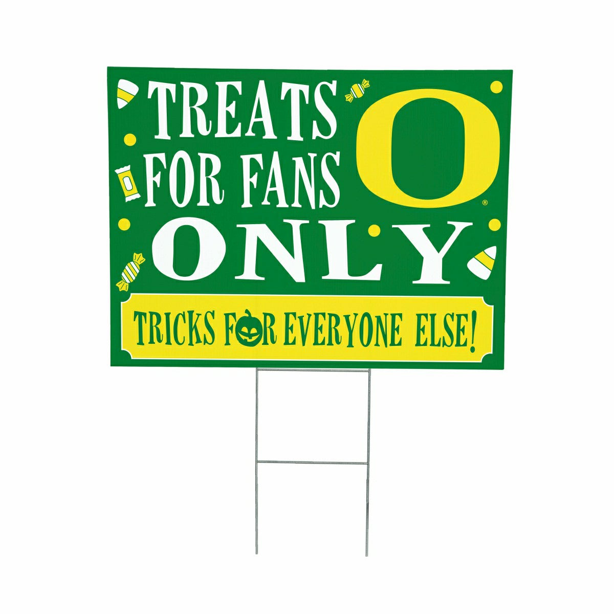 University of Oregon Yard Sign, Halloween Treats for Fans, Collegiate, Home