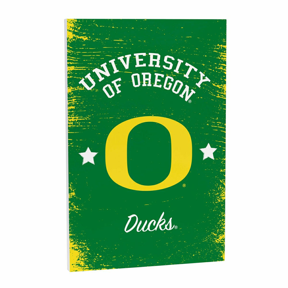 University of Oregon Wood Wall Sign, 16x24, Collegiate, Home