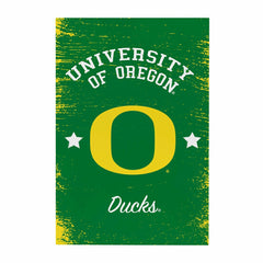 University of Oregon Wood Wall Sign, 16x24, Collegiate, Home