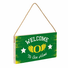 University of Oregon Wood Wall Sign, 6x11, Collegiate, Home