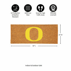 University of Oregon Extra Large Full Color Coir Mat, 60"x24", Collegiate