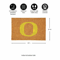 University of Oregon Large Full Color Coir Mat, 36"x24", Collegiate