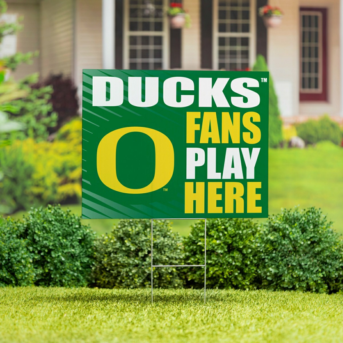 University of Oregon Coroplast Yard Sign "Fans Play Here", Collegiate, Home
