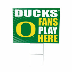 University of Oregon Coroplast Yard Sign "Fans Play Here", Collegiate, Home