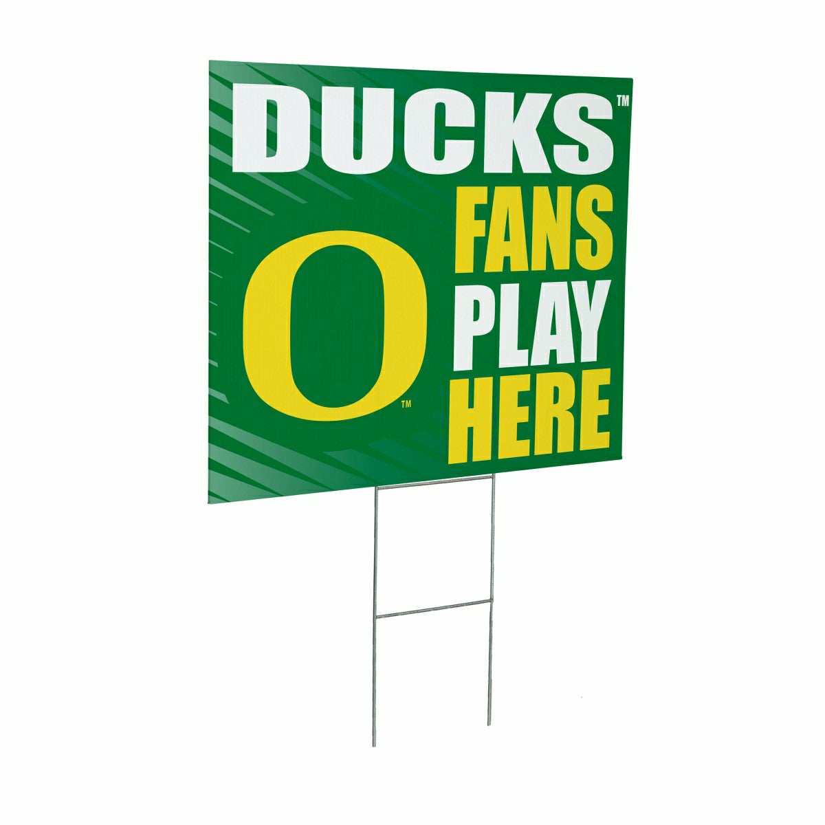 University of Oregon Coroplast Yard Sign "Fans Play Here", Collegiate, Home