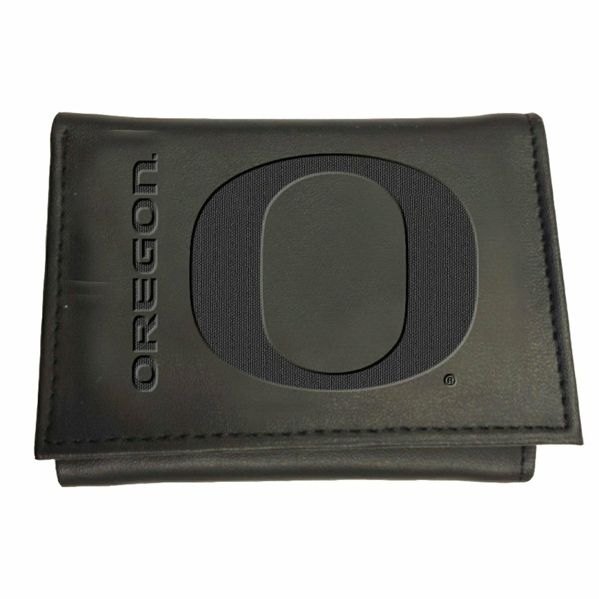 Leather Oregon Ducks Tri-fold Wallet, Collegiate, Home
