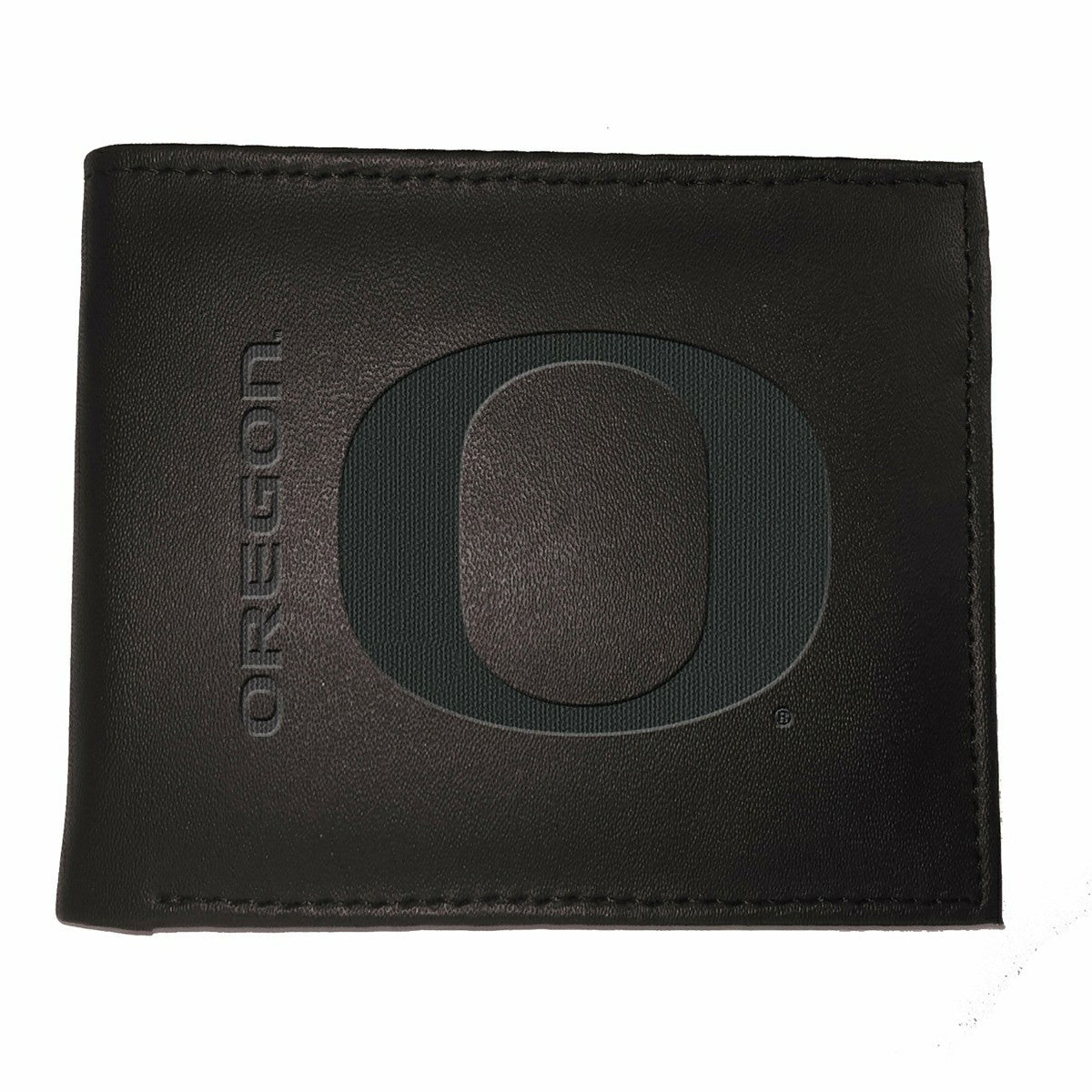 Leather Oregon Ducks Bi-fold Wallet, Collegiate, Home
